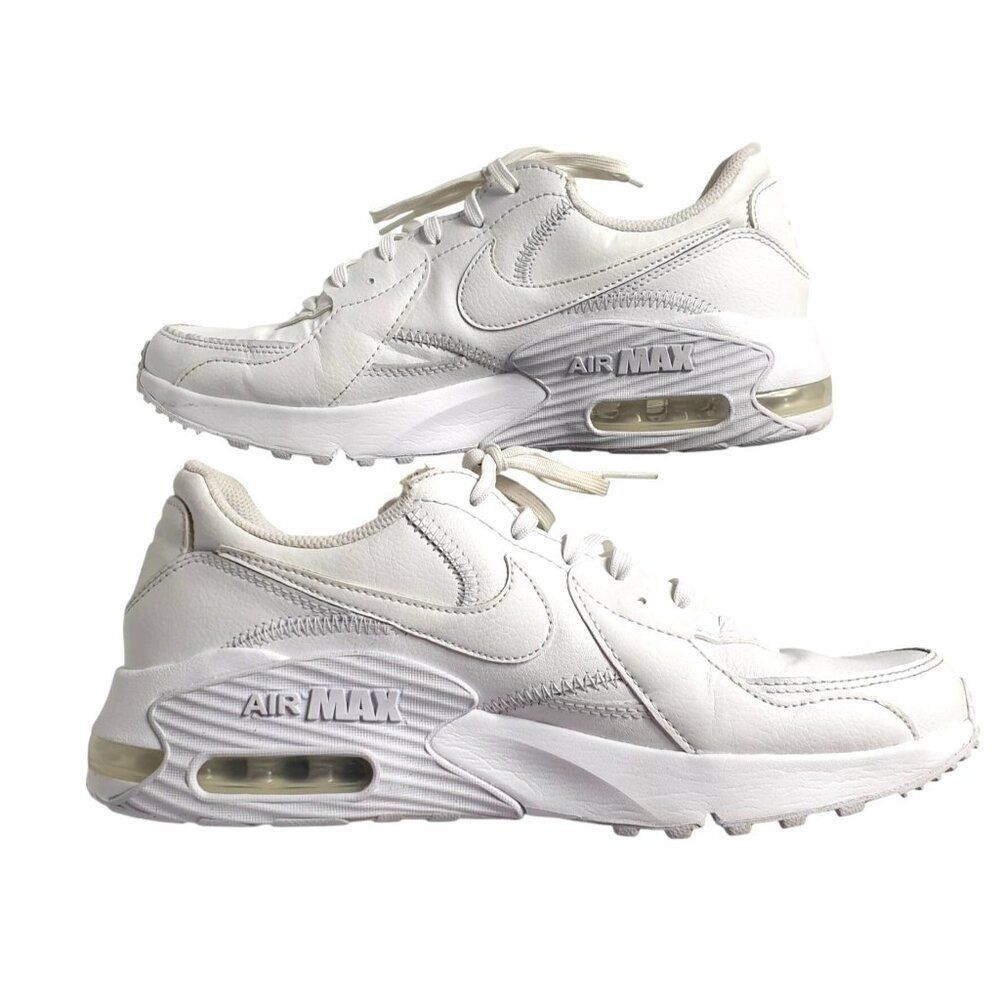 Nike Air Max Womens Sz 10 White Sneakers Excee Triple Trendy Streetwear Shoes